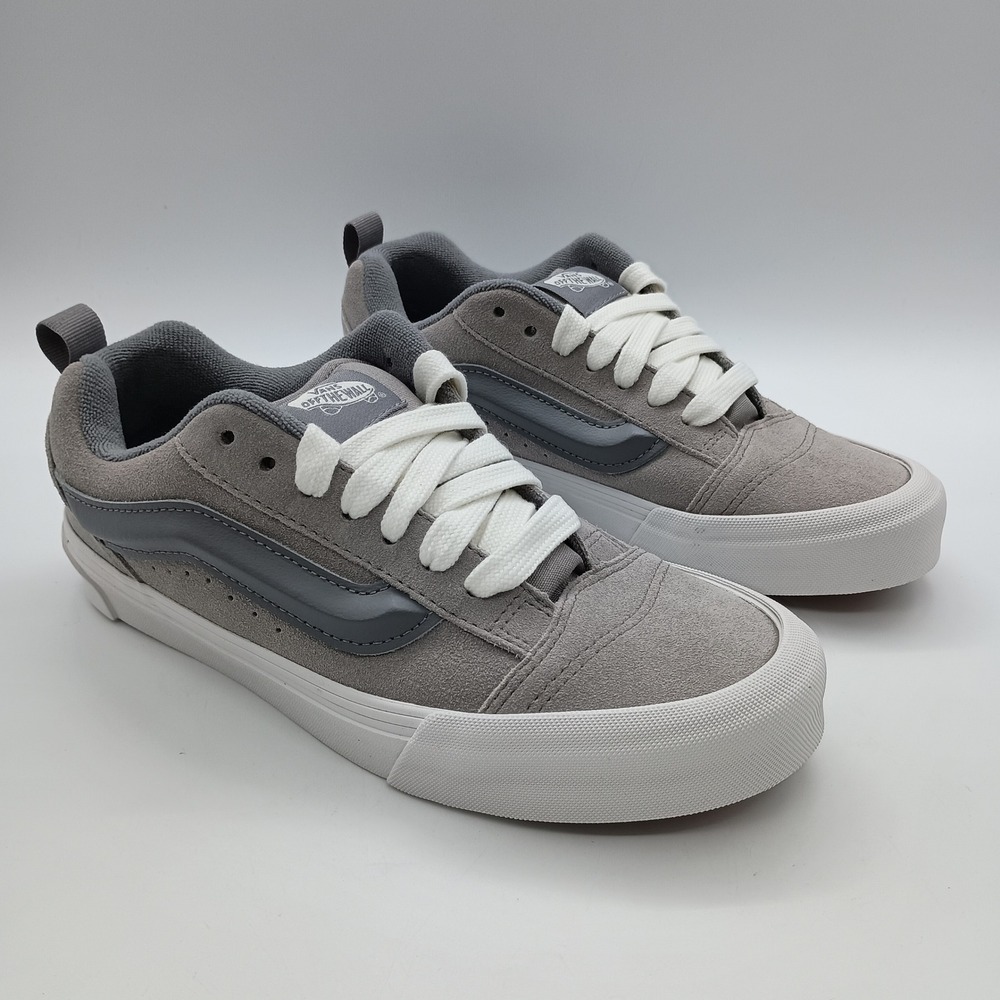 Vans Knu Skool Suede Gray Chunky Skate Shoes Mens 6.5 Womens 8.0 VN000D6CBXC - Picture 2 of 9
